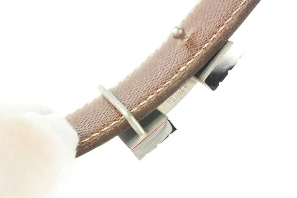 Hermès Black x Silver Reversible H Logo Cadena Belt Kit 852633