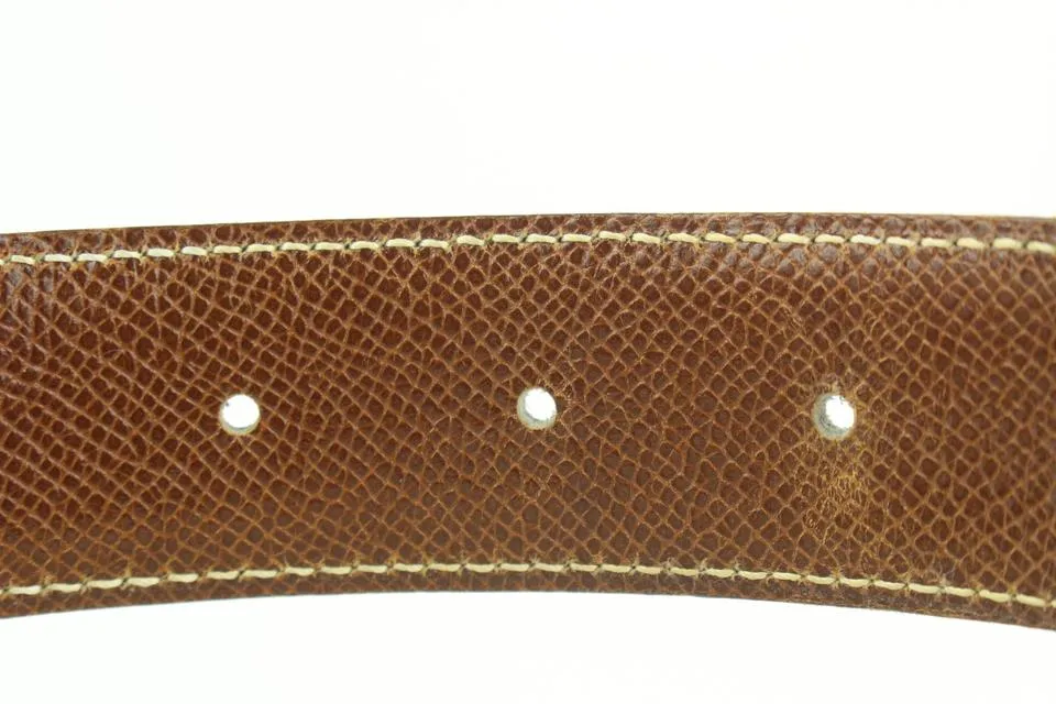 Hermès Black x Silver Reversible H Logo Cadena Belt Kit 852633