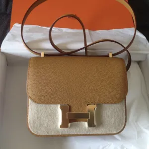 Hermès Constance 18 Sesame Epsom Gold Hardware GHW