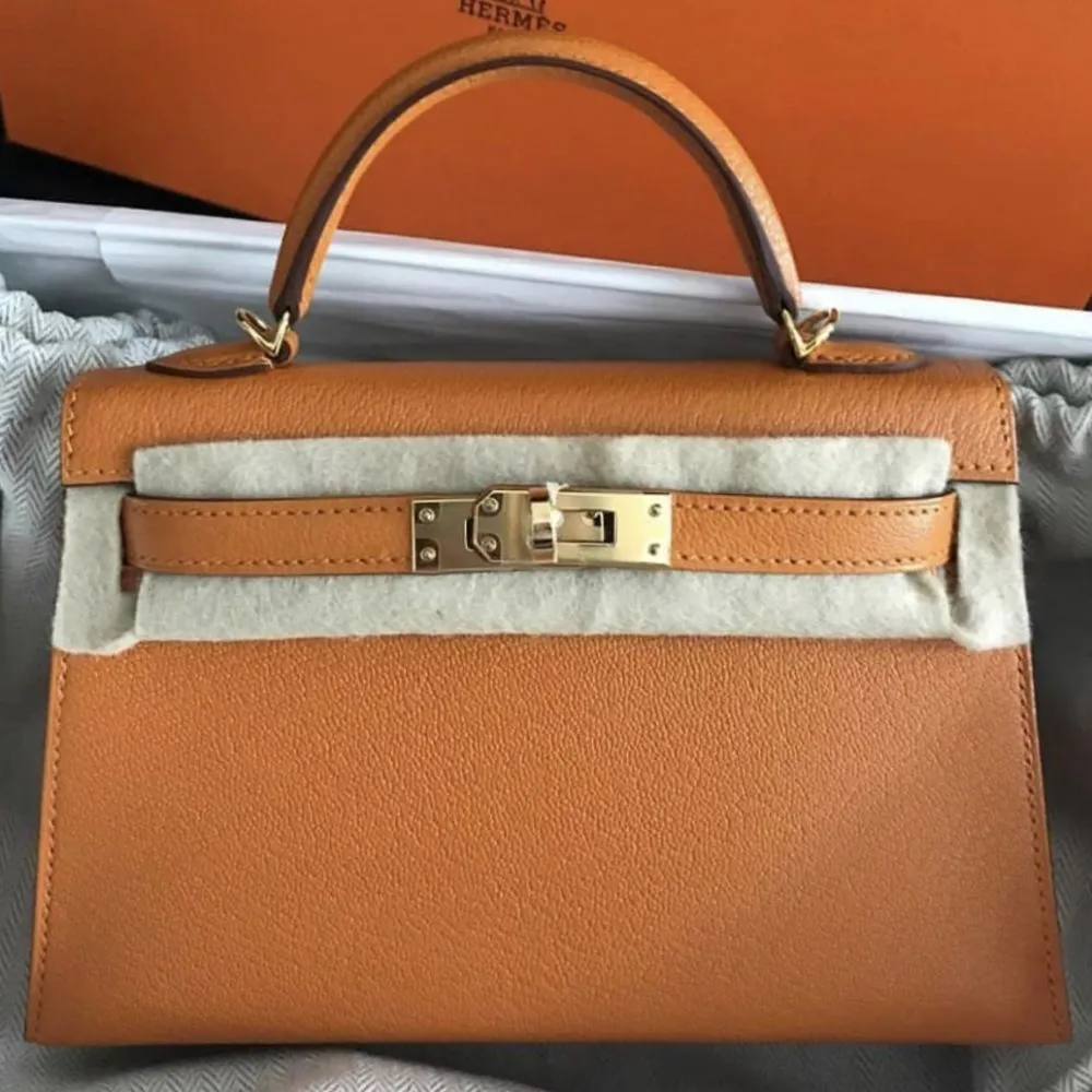 Hermès Kelly 20 Abricot Sellier Epsom Gold Hardware GHW