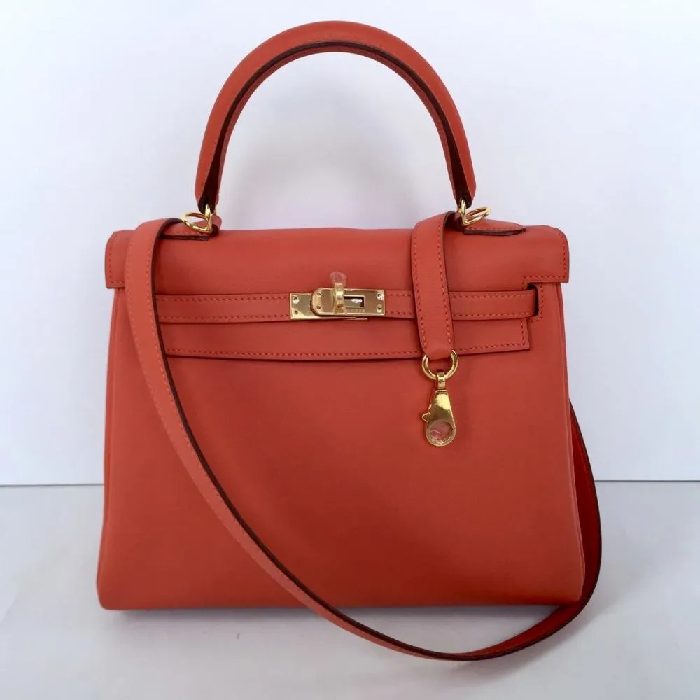 Hermès Kelly 25 Capucine Swift Gold Hardware GHW