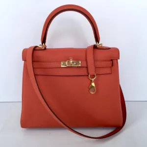 Hermès Kelly 25 Capucine Swift Gold Hardware GHW