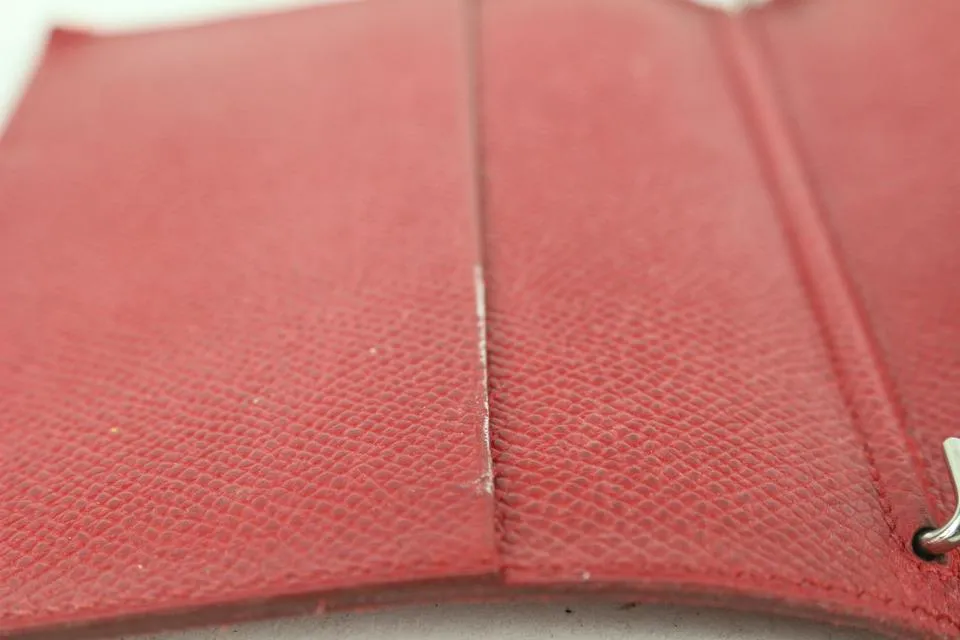 Hermès Small Red Epsom Leather Agenda 1020h36