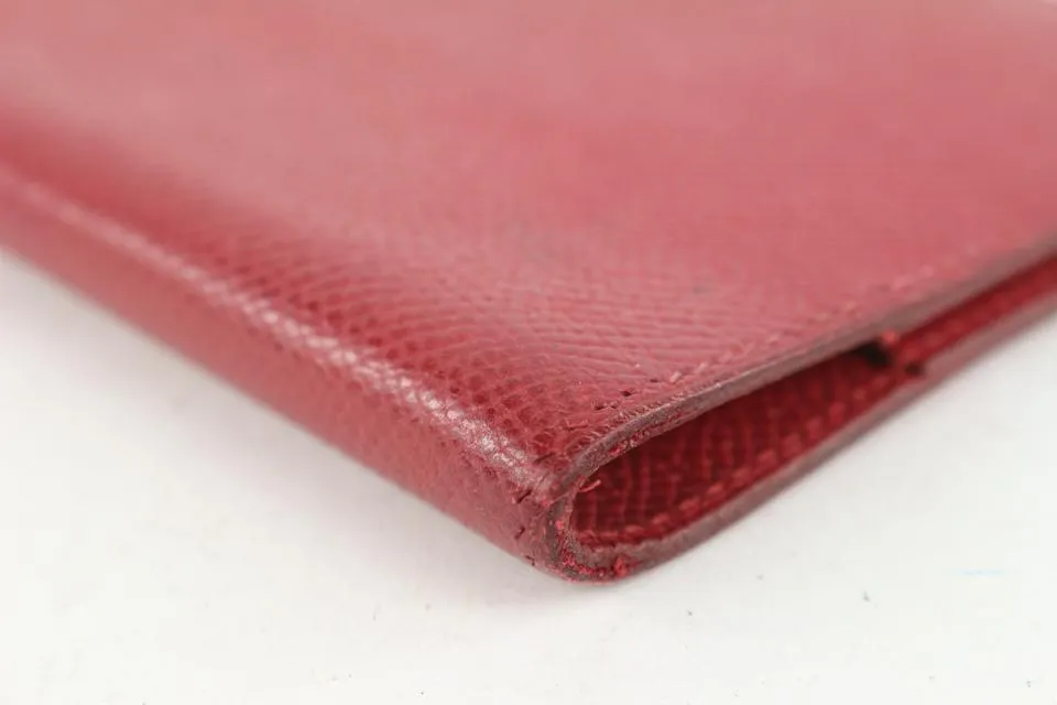 Hermès Small Red Epsom Leather Agenda 1020h36