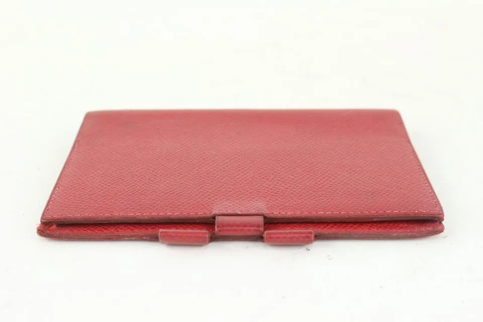 Hermès Small Red Epsom Leather Agenda 1020h36