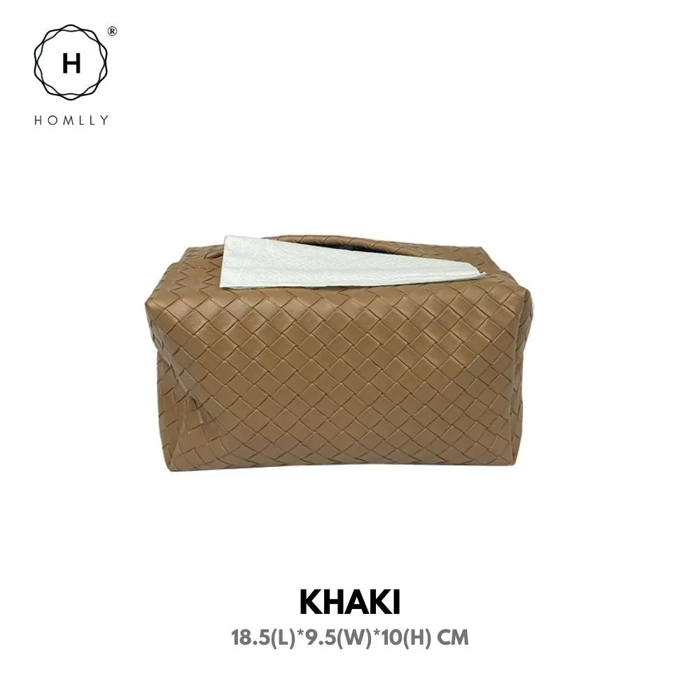 Homlly Leather Tissue Box Cover