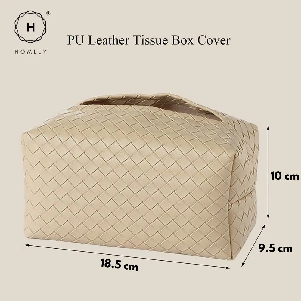 Homlly Leather Tissue Box Cover