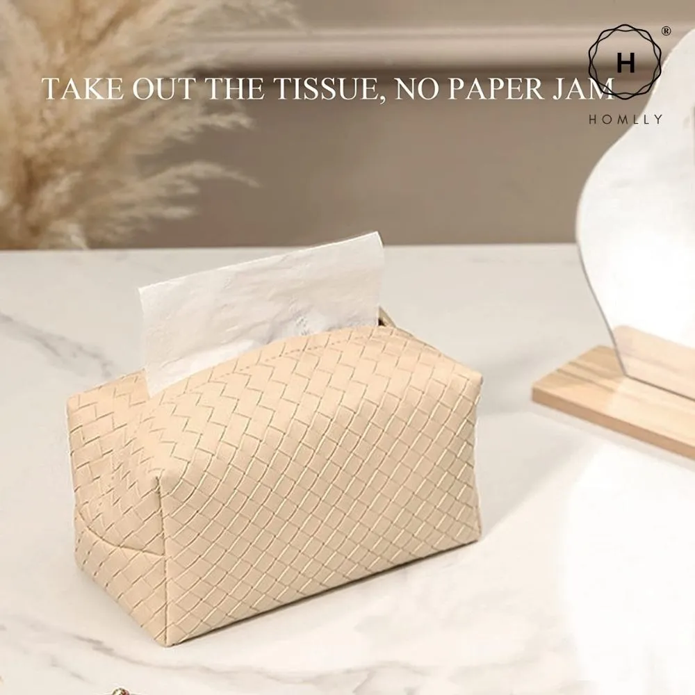 Homlly Leather Tissue Box Cover