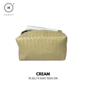 Homlly Leather Tissue Box Cover