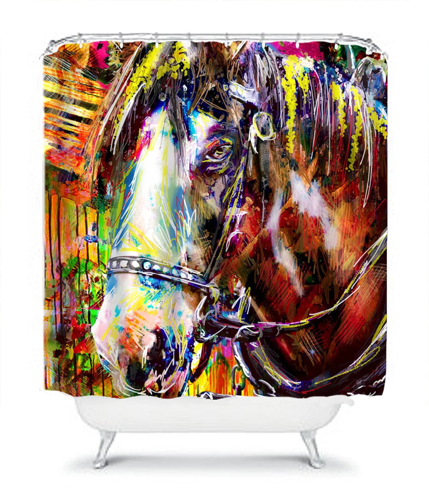 Horse Art Print, Equestrian Painting