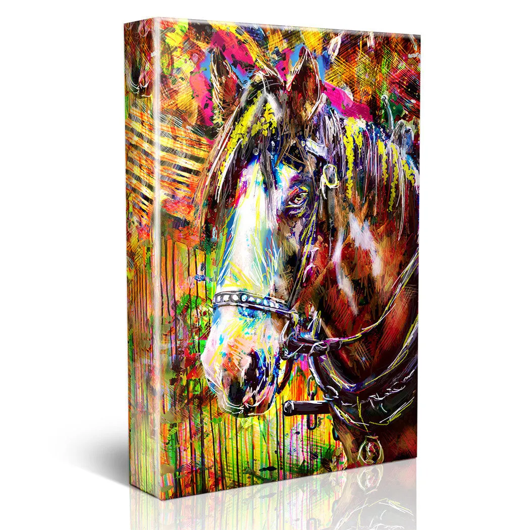 Horse Art Print, Equestrian Painting