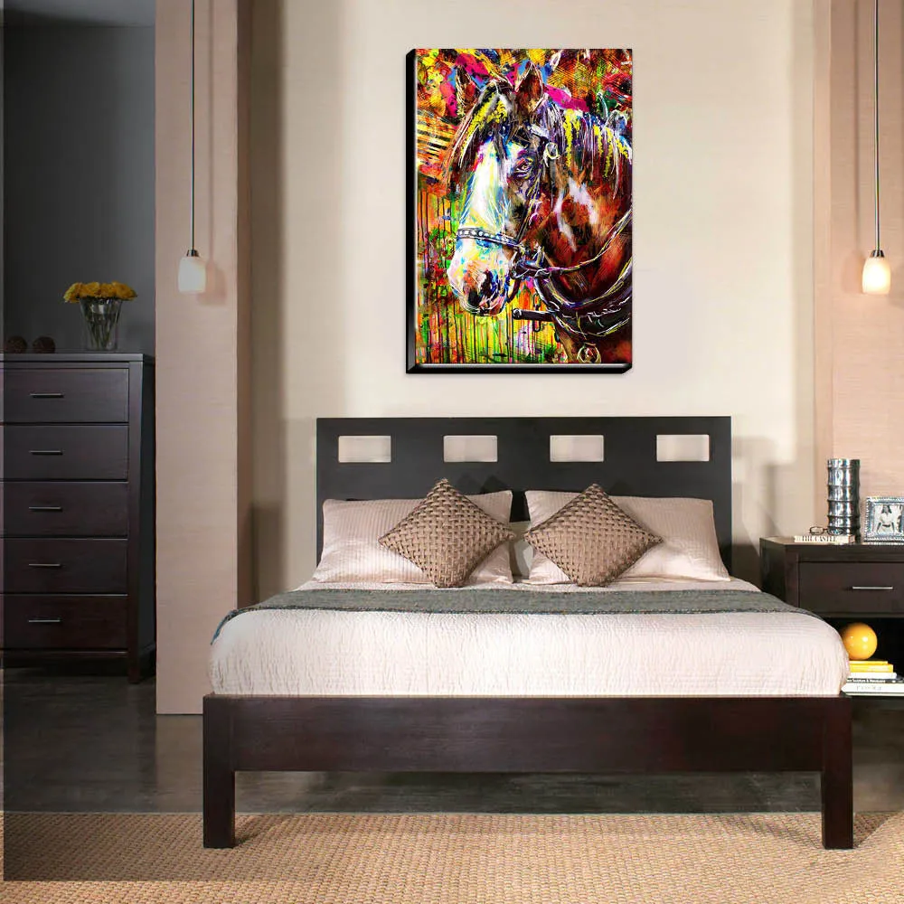 Horse Art Print, Equestrian Painting