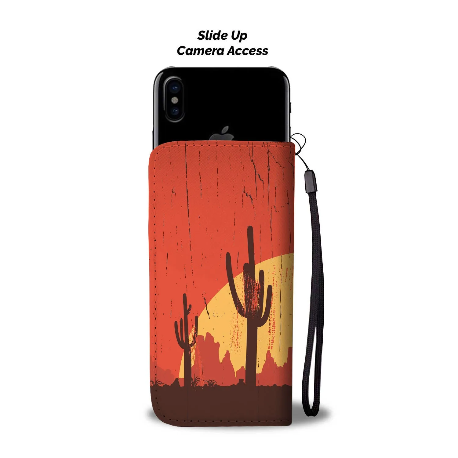 Horse Rider Sunset Wallet Case