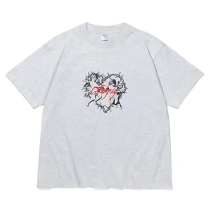 Ichpig - Cherub Heart Tee White Marle