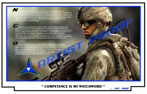 III CORPS - PHANTOM WARRIOR - NCO CREED Limited Edition Print