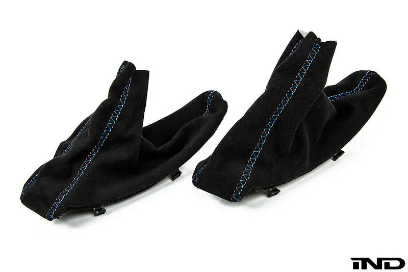 IND F8X M3 / M4 Tri-Color Alcantara E-Brake Boot - Cross Stitch