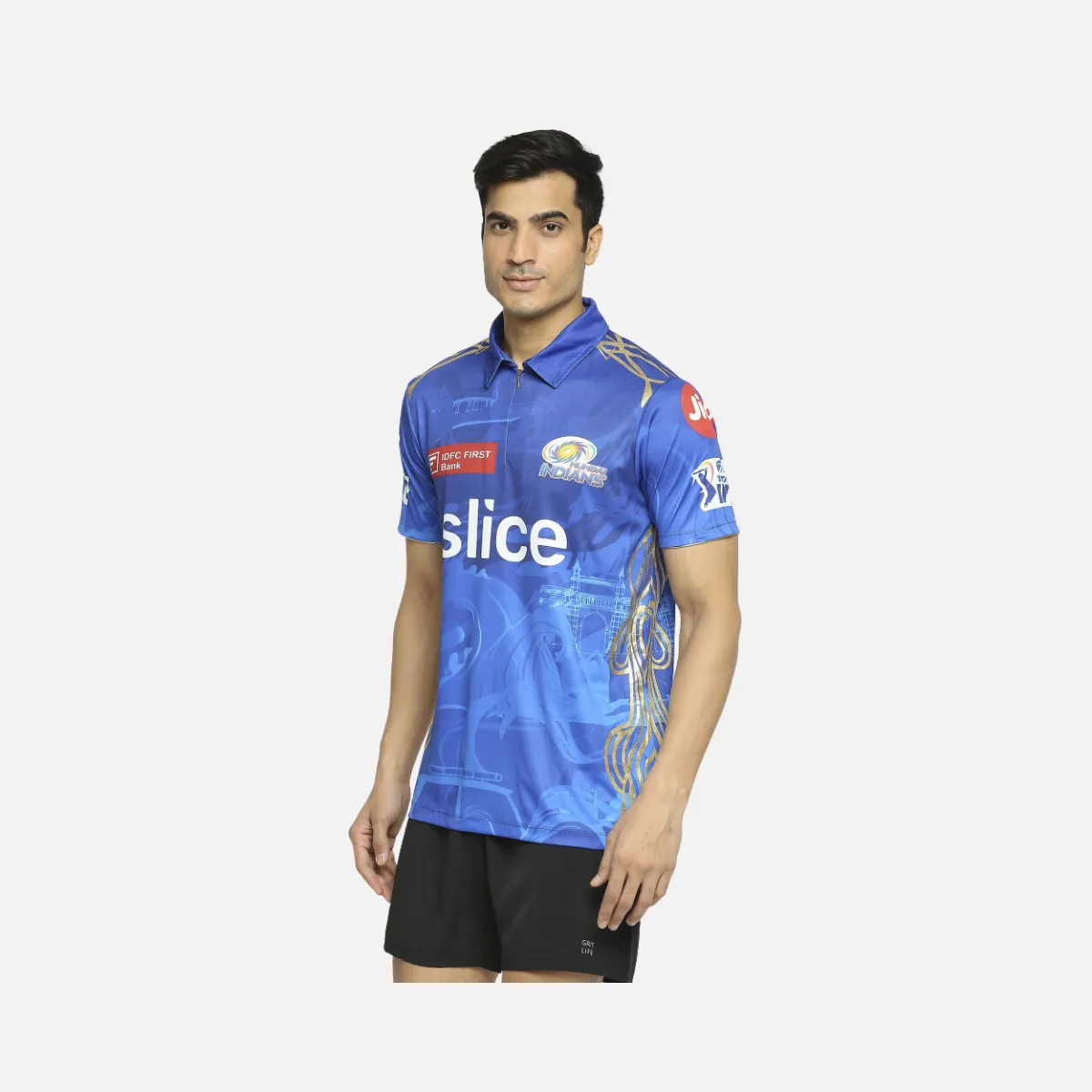 IPL Mumbai Indians Match Jersey 2023-Plain -Blue
