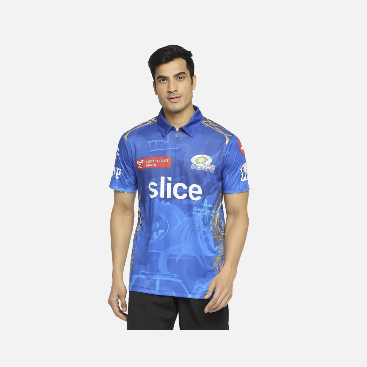 IPL Mumbai Indians Match Jersey 2023-Plain -Blue