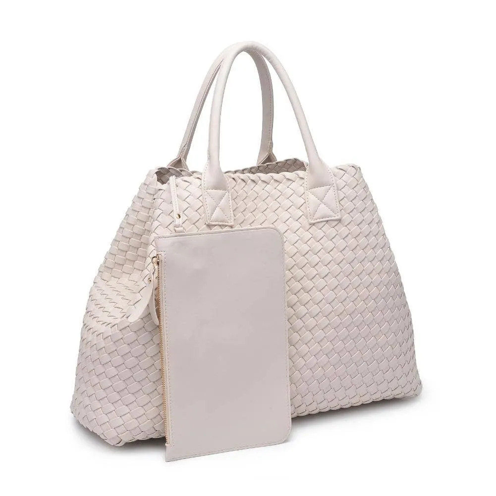 Ithaca Woven Vegan Leather Tote