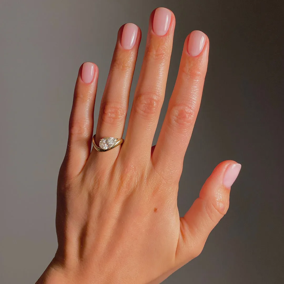 Jackie Ring 1.53ct Pear Yellow Gold