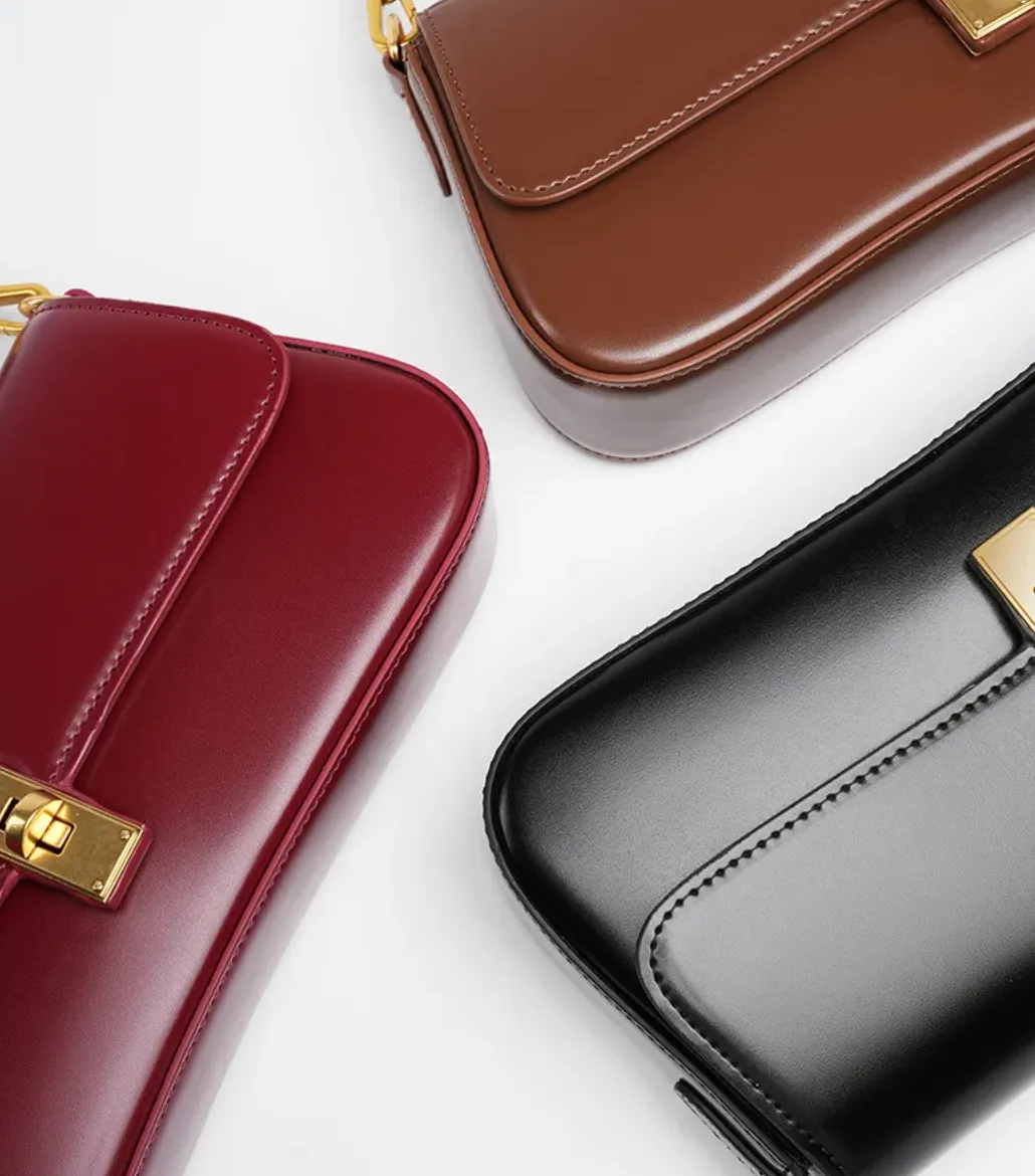 JACQUELINE LUXE LEATHER SHOULDER BAG