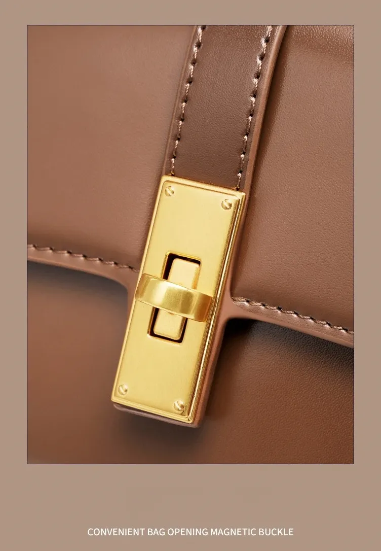 JACQUELINE LUXE LEATHER SHOULDER BAG