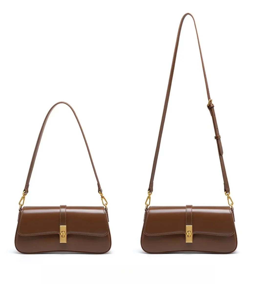 JACQUELINE LUXE LEATHER SHOULDER BAG