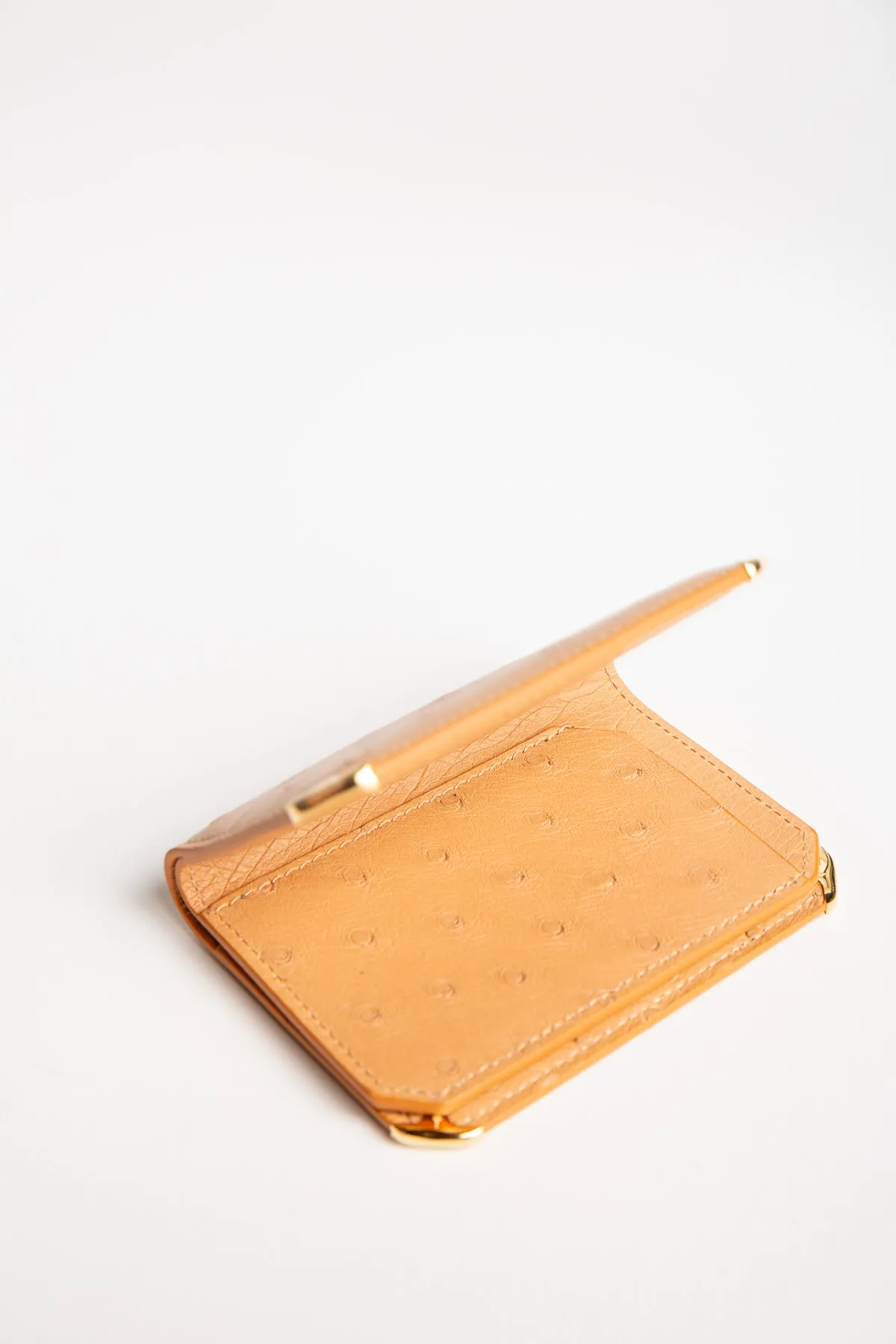 JACQUES MARIE MAGE | ELSTON OSTRICH TRIFOLD WALLET