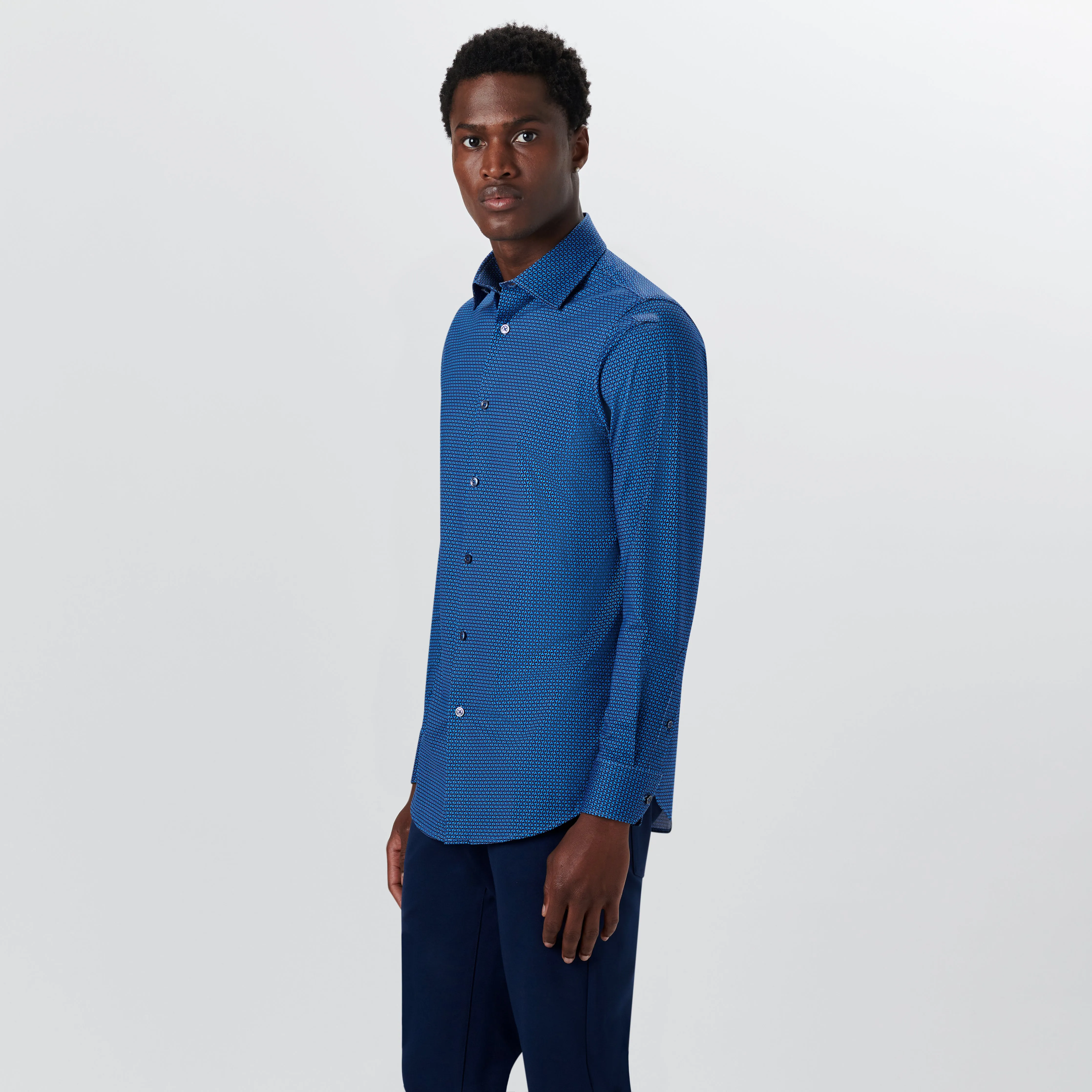JAMES Geometric Print OoohCotton Shirt