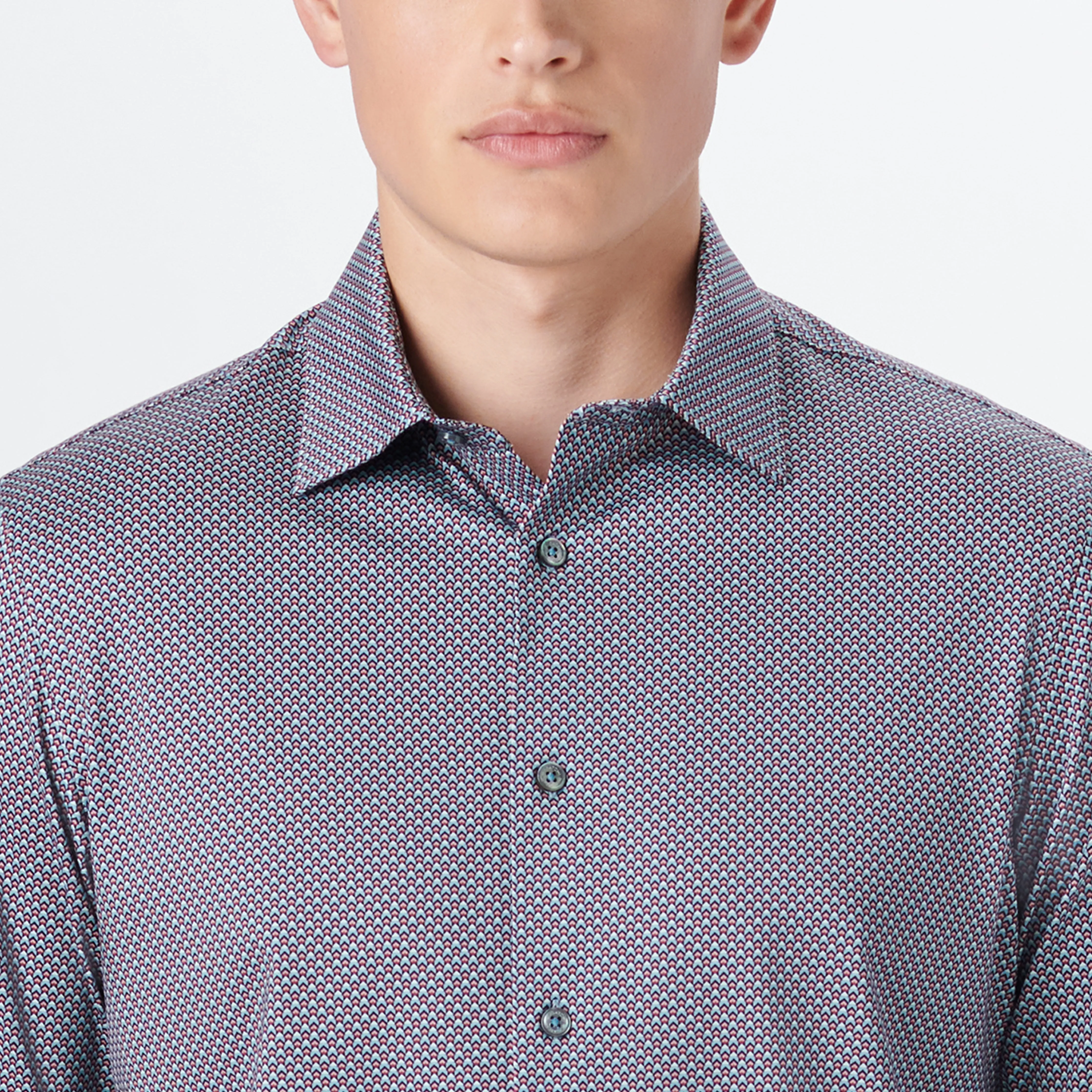JAMES Geometric Print OoohCotton Shirt