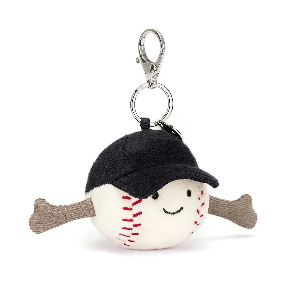 JELLYCAT AMUSEABLE SPORTS BASEBALL BAG CHARM