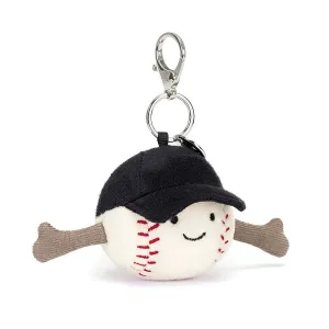 JELLYCAT AMUSEABLE SPORTS BASEBALL BAG CHARM