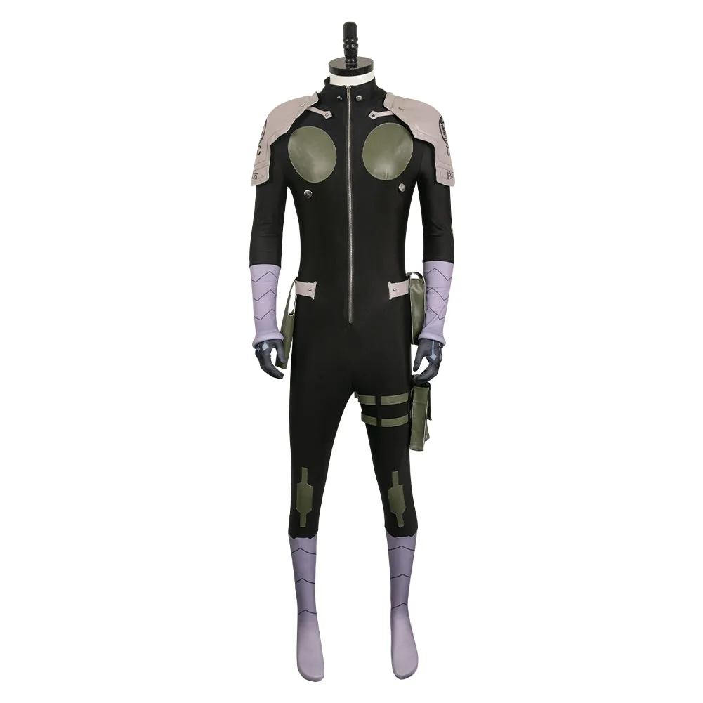 Kaijuu 8-gou Hibino Kafka Anime Character Black Team Uniforms Cosplay Costume Outfits Halloween Carnival Suit