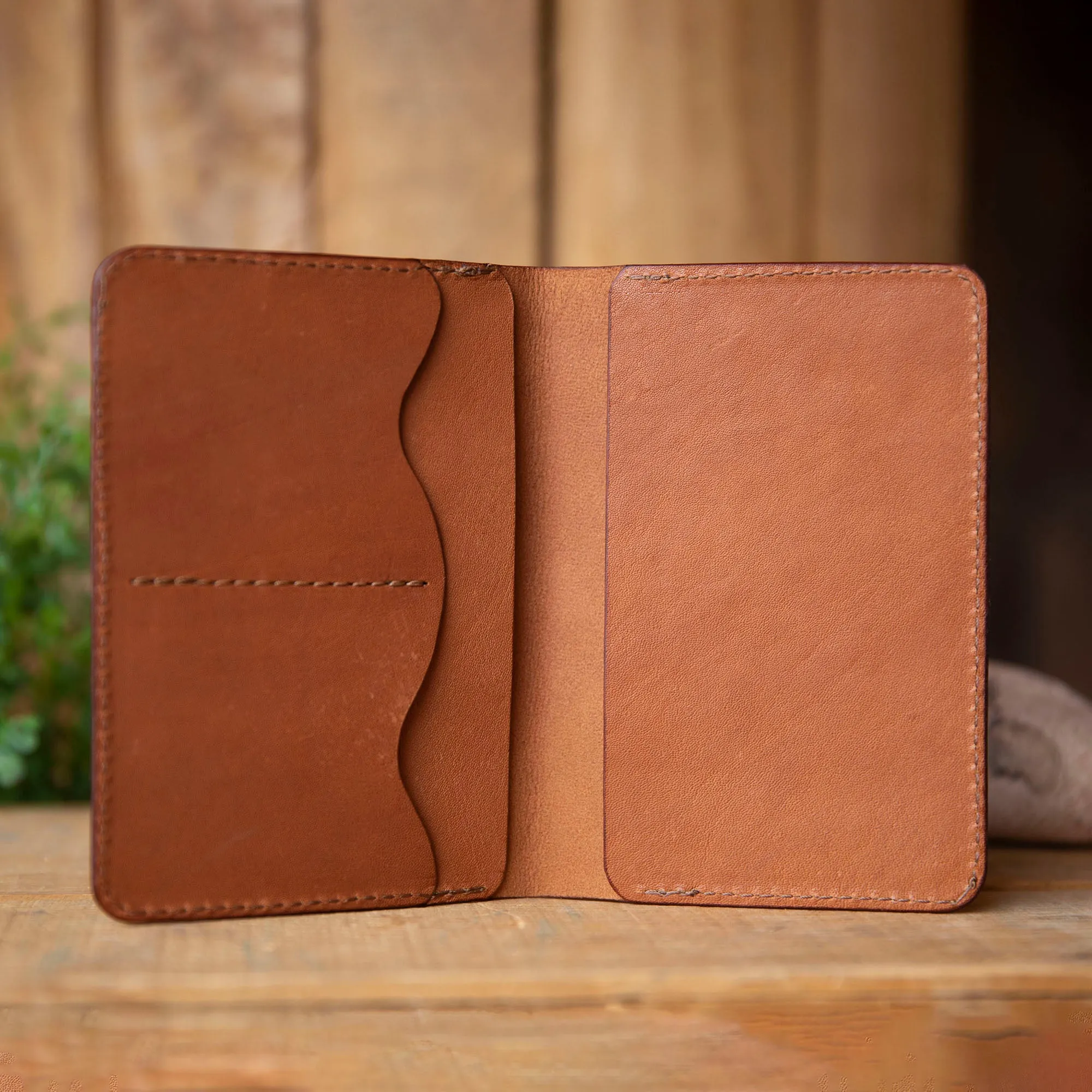 Kangaroo Leather Passport Wallet
