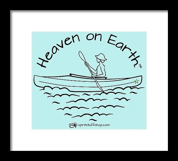 Kayaker Heaven On Earth - Framed Print