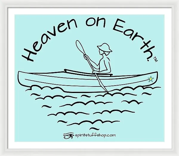 Kayaker Heaven On Earth - Framed Print