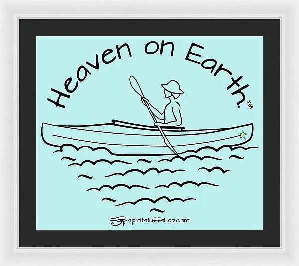 Kayaker Heaven On Earth - Framed Print