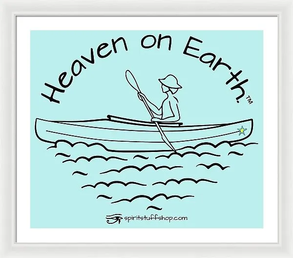 Kayaker Heaven On Earth - Framed Print