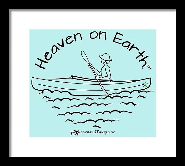 Kayaker Heaven On Earth - Framed Print