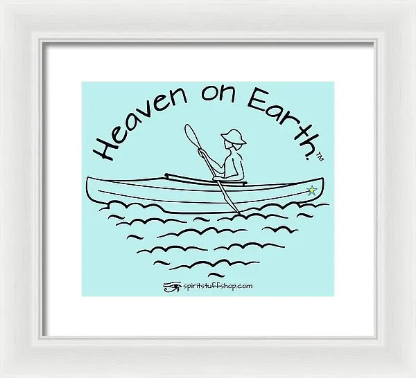 Kayaker Heaven On Earth - Framed Print
