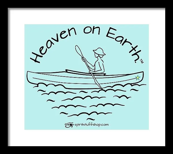 Kayaker Heaven On Earth - Framed Print