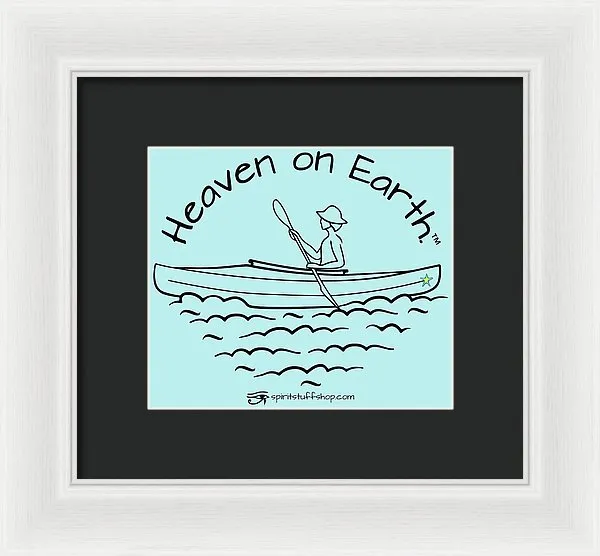 Kayaker Heaven On Earth - Framed Print