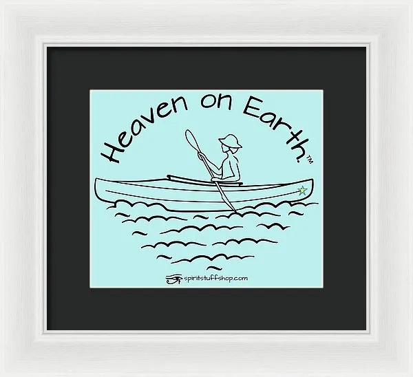 Kayaker Heaven On Earth - Framed Print