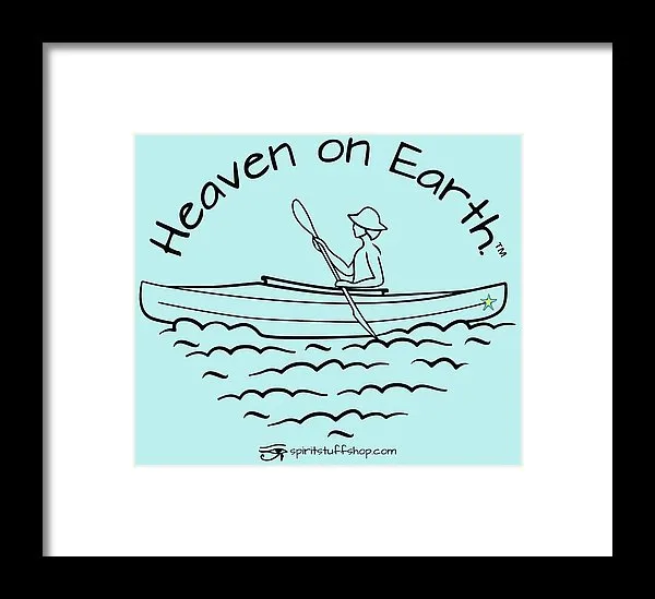 Kayaker Heaven On Earth - Framed Print