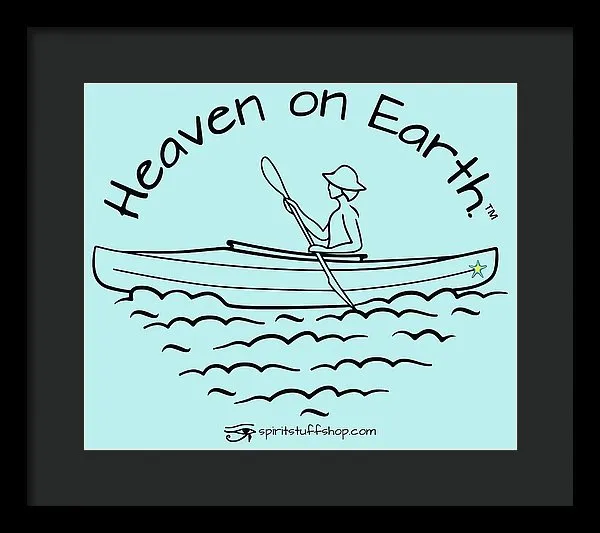 Kayaker Heaven On Earth - Framed Print