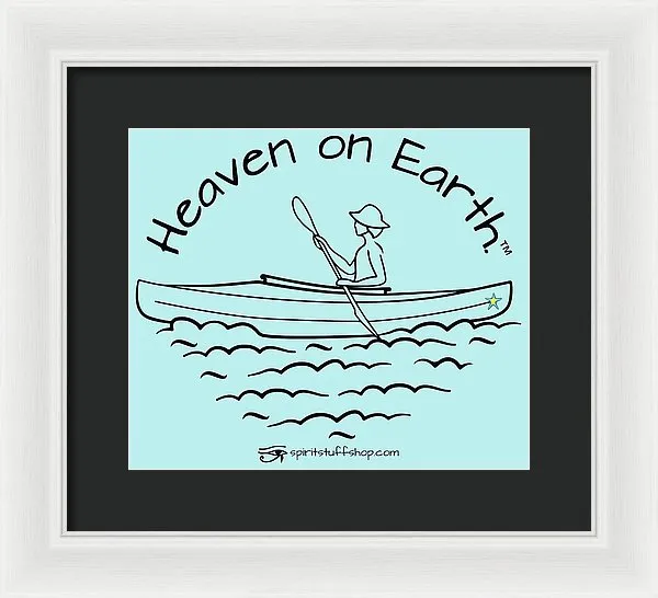 Kayaker Heaven On Earth - Framed Print