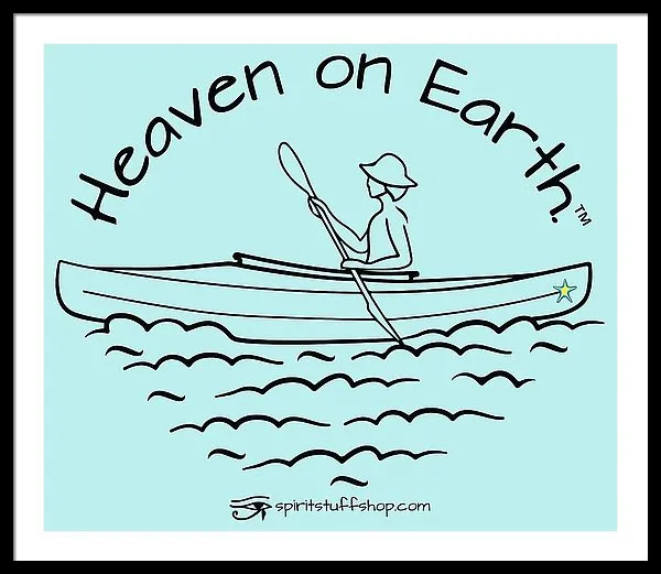 Kayaker Heaven On Earth - Framed Print