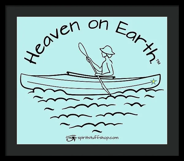 Kayaker Heaven On Earth - Framed Print
