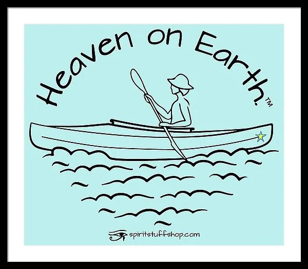Kayaker Heaven On Earth - Framed Print