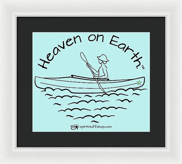 Kayaker Heaven On Earth - Framed Print